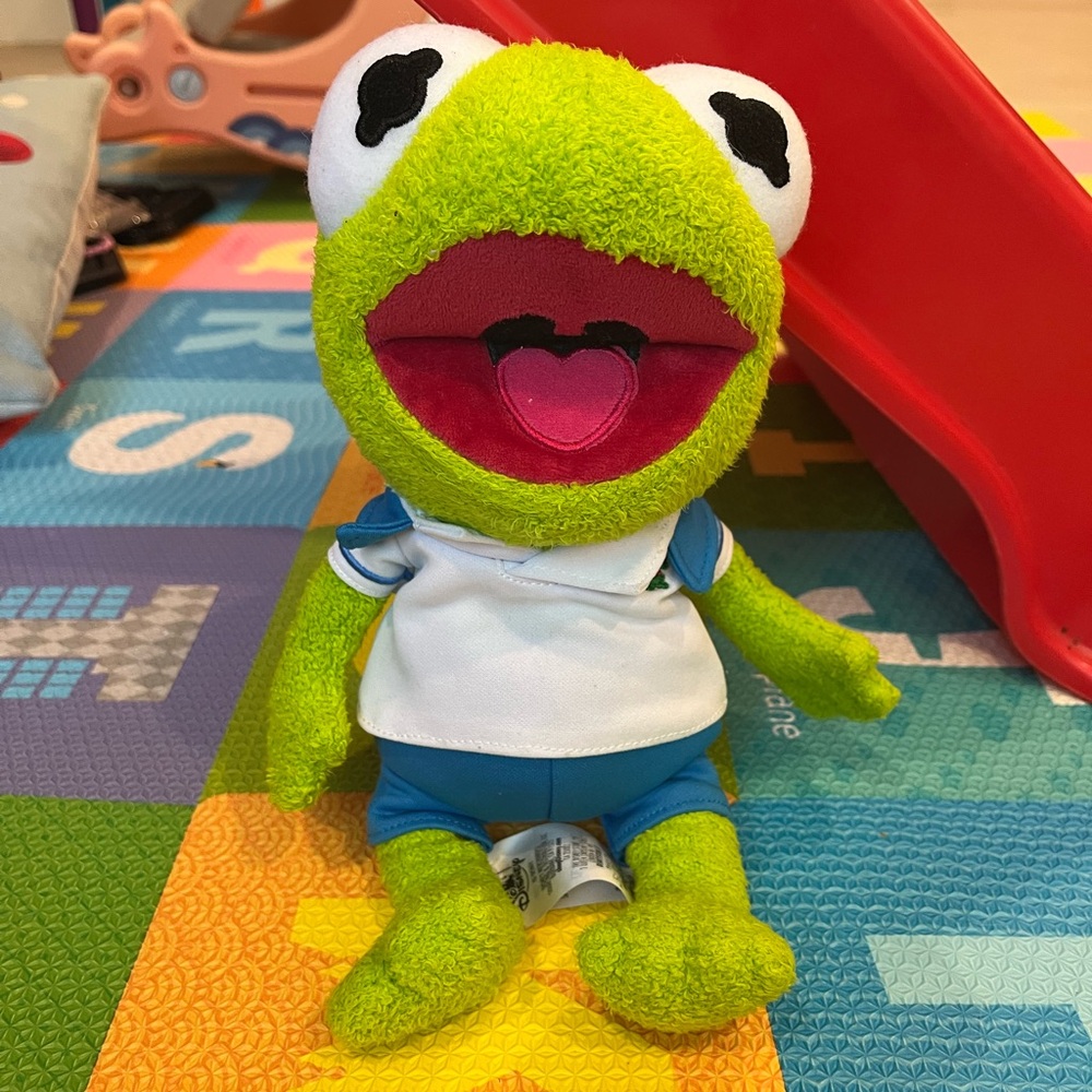 Disney MUPPET BABIES KERMIT Frog Toy [USED]